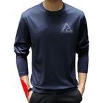 product_image_name-TOUPHY-3 Piece Men's Long Sleeve T-Shirts  Cotton - Multicolour-5