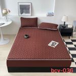 Cotton Bed Sheet Water Proof Mattress Cover _ Queen Size _ Brown Print