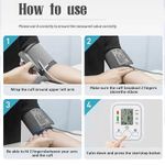 product_image_name-Generic-Digital white and black Arm Blood Pressure Monitor with Large LCD Display & Pulse Measurement-5