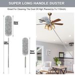Generic Extra-Long Microfiber Feather Duster, Extendable Pole Dusters, Telescoping Cobweb Duster with 76cm to 2.8m - image 2