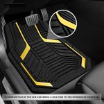 Generic 4Pcs Heavy-Duty Rubber Car Floor Mats,Front And Rear Floor Mats -  Non-Slip Backing, All-Around Protection - image 3