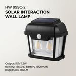 Generic Solar Motion Sensor Outdoor Wall Lamp - image 3