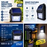 Generic Solar Motion Sensor Outdoor Wall Lamp - image 4