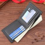 product_image_name-Fashion-Men's Wallet Mens Short Wallet Youth  Horizontal Soft Leather Business Wallet Credit ID Card Holder Wallet Billfold Purse-2