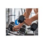 Generic 30KG Rubber-Wrapped Hexagonal Dumbbell for Muscle Training & Fitness - image 2