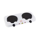Electric Hot Plate - 2 Burner White