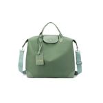 Large-Capacity Travel Duffel Bag - Multi-Pocket Weekend Gym Bag with Shoulder Strap (W37x D38 x H16)cm / (W14.6 x D15 x H6.3)inch - Green