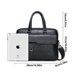 product_image_name-Fashion-5 In 1 Men's Business Briefcase,Vintage Men Laptop Bag，Diagonal Handbag,Shoulder Bag - black-2