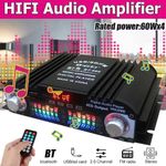 product_image_name-Generic-4 Ch HIFI Audio Stereo Power Amplifier with Remote Control,Digital Audio Amplifier- Black-3