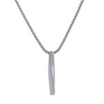 product_image_name-Fashion-Stainless steel twist chain rectangular pendant necklace, men's titanium steel necklace-6