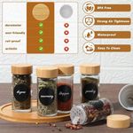product_image_name-Generic-12pcs Round spice bottle with lid, glass spice jar, spice storage bottle-3