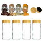 product_image_name-Generic-12pcs Round spice bottle with lid, glass spice jar, spice storage bottle-7