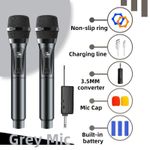 product_image_name-Generic-2pcs handheld wireless microphone, KTV/performance/stage/conference microphone-1