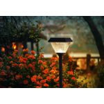 Generic Outdoor Solar Floor Light - Garden/Walkway Waterproof Floor Light - Black - image 3