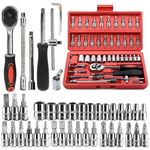 Generic 46Pcs Ratchet Wrench Socket Set - Professional Auto & Home Repair Combination Tool Kit