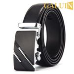 product_image_name-GALUIN-Stylish business men's belt, metal buckle belt, high-quality PU leather soft belt, suitable for work pants and jeans - silver-3