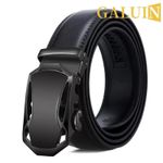 product_image_name-GALUIN-Stylish business men's belt, metal buckle belt, high-quality PU leather soft belt, suitable for work pants and jeans - silver-5