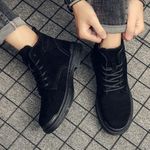 product_image_name-Fashion-Men's Shoes High Top Martin Boots-blcak - black - EU 42-2