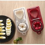 Adamantea 2 in 1 Manual Boiled Egg Cutter- Multicolours - image 2