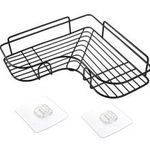 Wall Mounted Bathroom Storage Rack Triangle Shelf Organizer Corner Shower Caddy