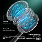 Generic Foldable UV light mosquito killer racket, USB 2-in-1 electric mosquito swatter - image 5