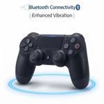Generic DualShock 4 Wireless PS4 Game Controller - Game Pad for PC, Laptop, Tablet & iPad - Black