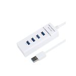 Generic 4-Port USB 3.0 High-Speed Data Hub Splitter for Laptops & PCs - White - image 2