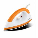 product_image_name-Generic-Electric Dry Travel Pressing Iron With Non-stick Base -  Orange/White - 1000W-1