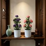 Generic 2 pots flowers for room,Artificial Carnation Bonsai for Home Decor,plant decor - image 6