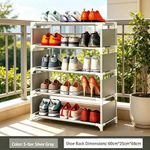 Yxahee 5-Tier  Multifunctional Freestanding Shoe Rack Collapsible Shoe Rack - image 3