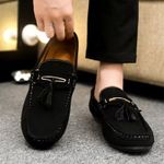 product_image_name-Fashion-Classic Tassel Pendant Men's One-Step Casual Shoes  Men's Loafers & Slip-Ons - Black-3