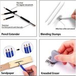 Generic Professional Sketching Drawing Artist Kit Set Pencils Charcoal Art Tools - image 8