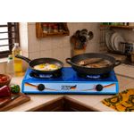 German Plus Modern Design Double Burner Tabletop Gas Cooker. - image 4