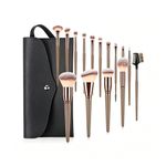 Generic 15PCS Makeup Brush Set with BagProfessional Foundation Blending Powder BlushBrush - image 8