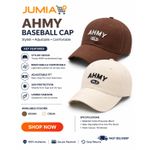 product_image_name-Fashion Collections-AHMY Unisex Baseball Cap – Adjustable, Stylish & Breathable (Brown & Cream)-1