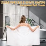 product_image_name-Generic-70x140cm  Bath & Shower Disposable Towel Compressed Towels, Pure Cotton Portable Washcloth For Camping or Travel  - Green-4