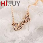 product_image_name-General-HIBUY Queen Letter Pendant Clavicle Necklace Gifts For Women-1