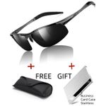 product_image_name-Fashion-Men's Polarized Sunglasses Aluminum Frame UV400 Anti-Glare Sun Glasses Male Driving Glasses Rimless-1