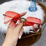 product_image_name-Fashion-3pcs/set Women's Elegant Red Round Wrist Watch And Wallet Glasses Gift - Red-3