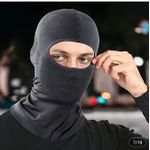 AD Fashionable Balaclava Mask  With Breathing Vent- Black - image 2
