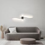 Generic LED Wave Wall Light, Bedside Wall Lamp, Corridor Wall Lamp - 3-Color Dimmable - image 2