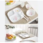 AD GALAXY 6pcs Baby Feeding Tableware Set - White - image 2