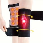 Generic 2pcs, Tourmaline Self Heating Pad Magnetic Therapy Support Brace Pain Relief Knee Patella Massage - image 2