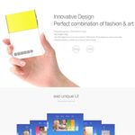 Generic YG300 400LM Portable Mini Home Theater LED Projector - Yellow - image 3