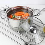 product_image_name-Generic-5 Pack Stainless Steel COOKWARE HOB STOCKPOT Pot Casserole Set with Glass LIDS-5