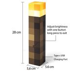 product_image_name-Mythco-Rechargeable Torch Night Light with 3 Brightness Levels, USB Type-C, Portable Wall or Desk Lamp for Home Decor-6