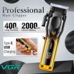 Generic  V-656 VGR Chargeable  Professional Hair Trimmer - 2000mAh - Black/Gold - image 2