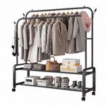 Multipurpose clothes hanger/rack with wheels