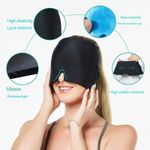 product_image_name-Generic-1pc Migraine Relief Cap, Soothing Headache Hat Ice Pack Mask, Face Cold Compress Cooling Gel Head Wrap Products for Tension, Stress & Hangover-2