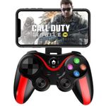 Generic Wireless Mobile Game Controller with Phone Holder – For Android, iOS & PC – Black